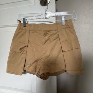 Zara tan cargo shorts
